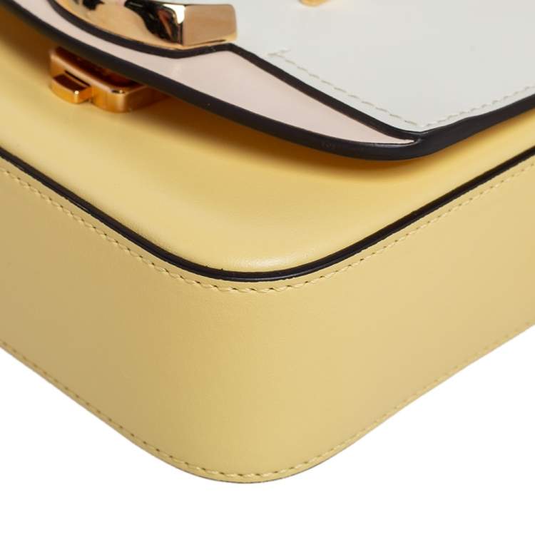 Pre Owned Chloe Multicolor Leather Mini C Double Carry Top Handle Bag