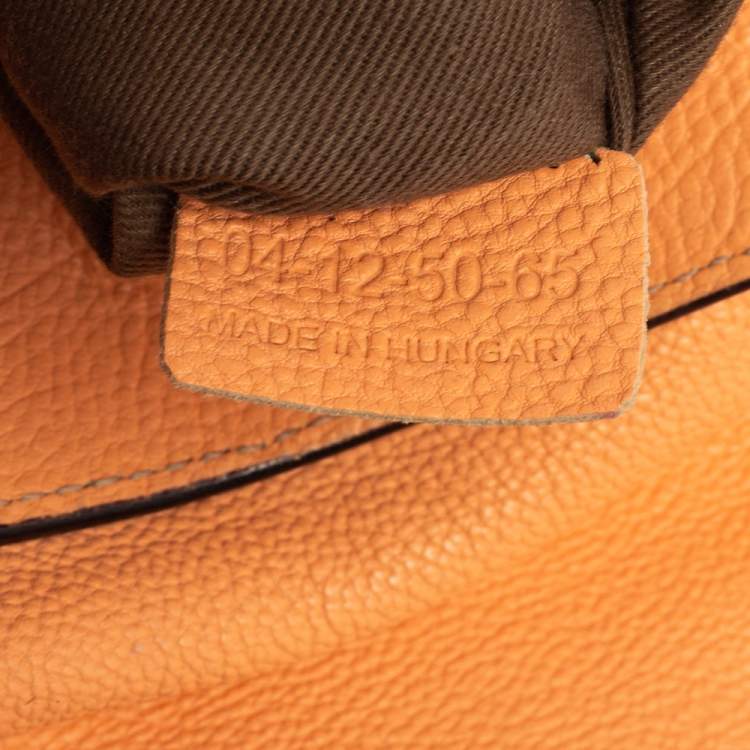 Pre Owned Chloe Peach Leather Elsie Shoulder Bag