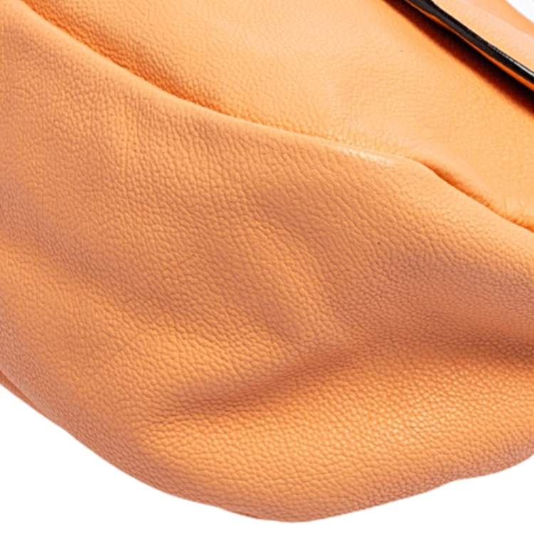 Pre Owned Chloe Peach Leather Elsie Shoulder Bag