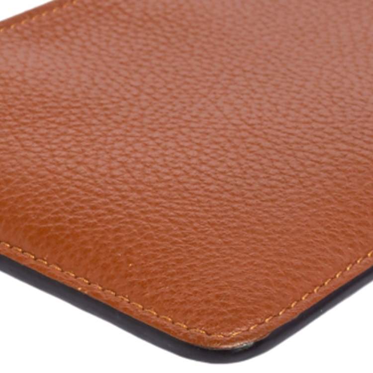 Pre Owned Chloé Brown Leather Zip Card case Wallet