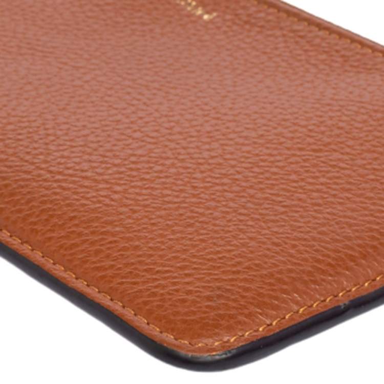 Pre Owned Chloé Brown Leather Zip Card case Wallet