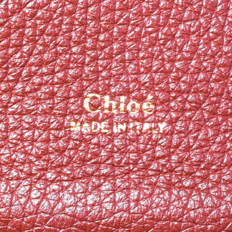 Pre Owned Chloe Brown Leather Medium Aby Day Top Handle Bag