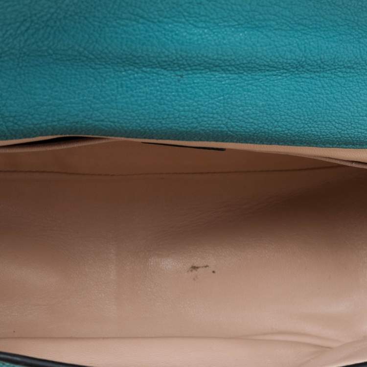 Pre Owned Chloe Blue Leather Medium Elsie Shoulder Bag