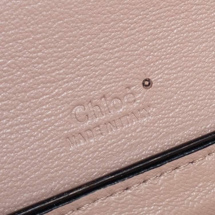 Pre Owned Chloe Tri Color Python And Leather Medium Clare Shoulder Bag