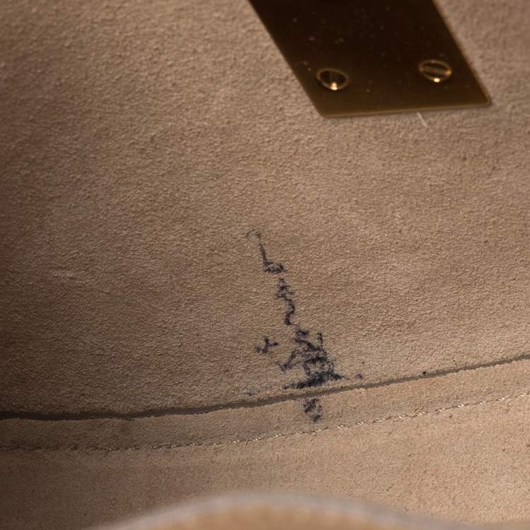 Pre Owned Chloe Coral Orange Leather Medium Drew Shoulder Bag