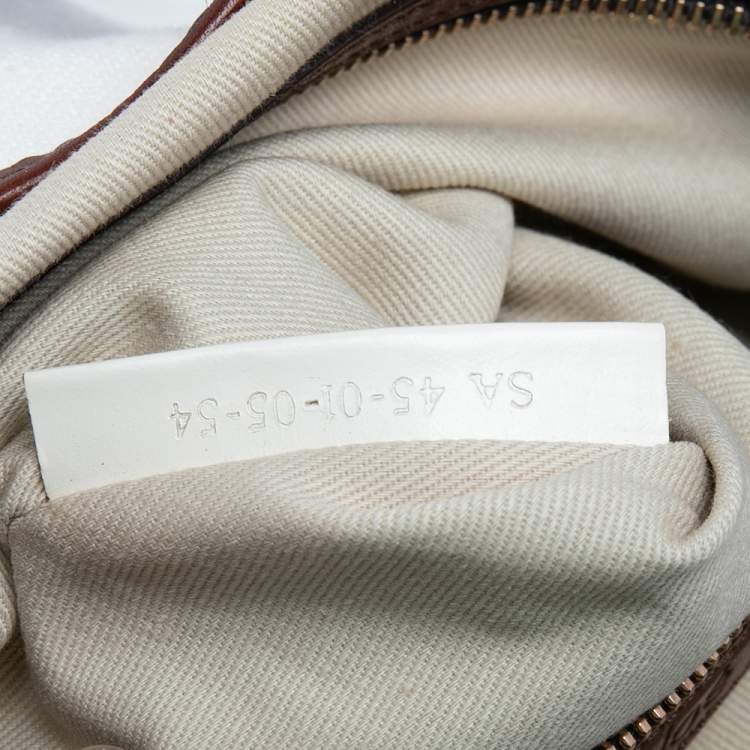 Pre Owned Chloe Multicolor Leather, Canvas and Python Tote