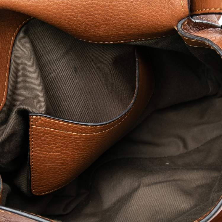 Pre Owned Chloe Brown Leather Medium Marcie Crossbody Bag