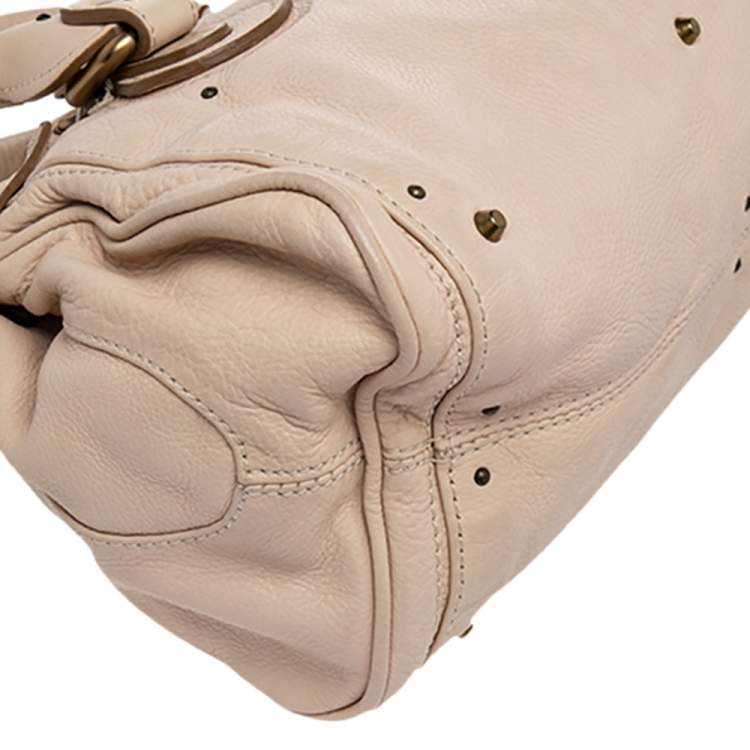 Pre Owned Chloe Beige Leather Medium Paddington Satchel