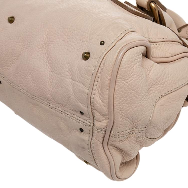 Pre Owned Chloe Beige Leather Medium Paddington Satchel
