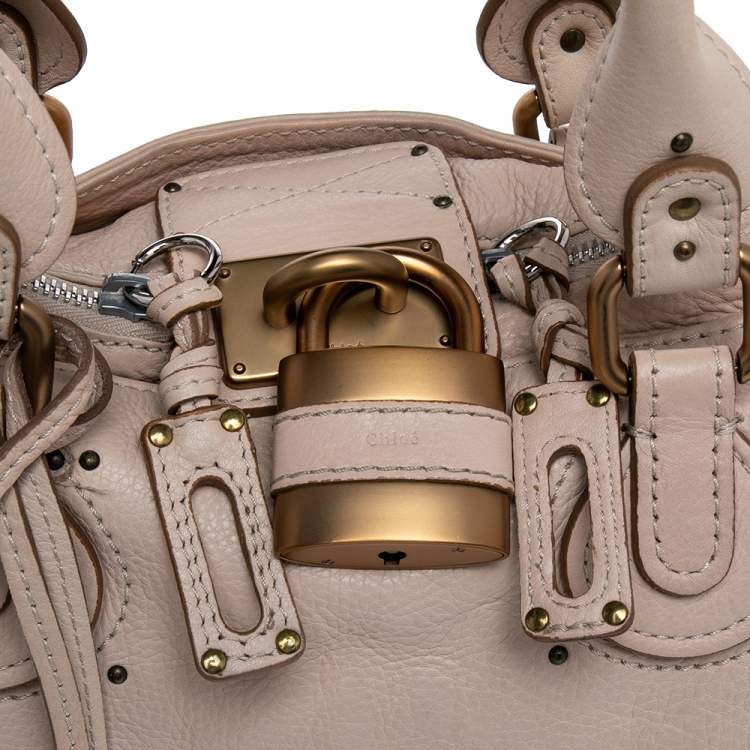 Pre Owned Chloe Beige Leather Medium Paddington Satchel