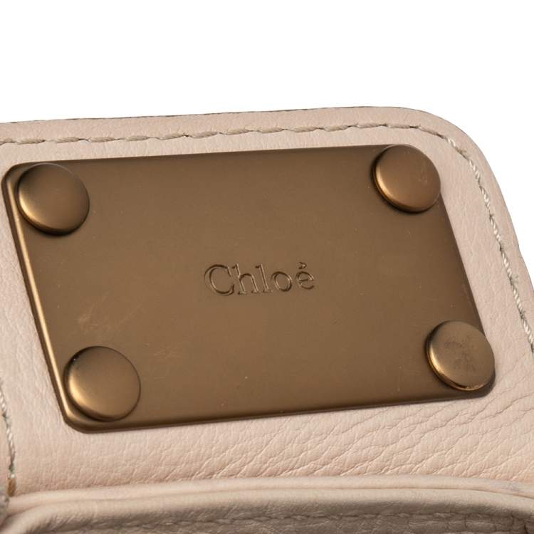 Pre Owned Chloe Beige Leather Medium Paddington Satchel