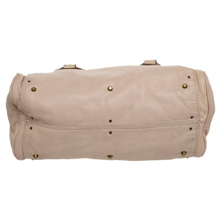 Pre Owned Chloe Beige Leather Medium Paddington Satchel