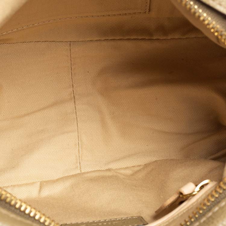 Pre Owned Chloe Khaki Green Leather Small Paraty Satchel