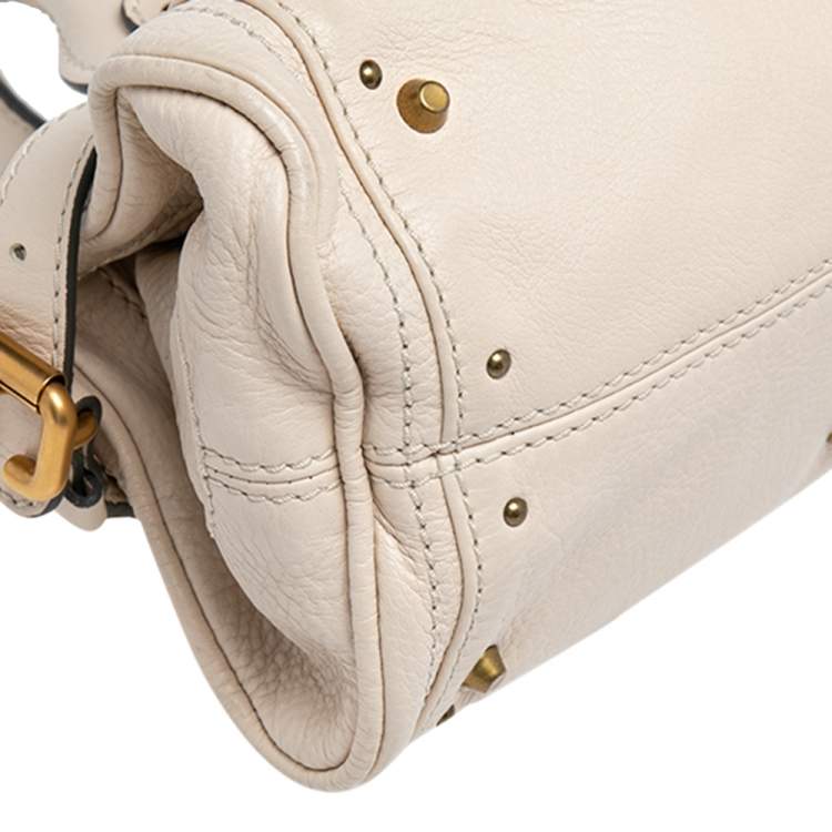 Pre Owned Chloe Beige Leather Mini Paddington Satchel 