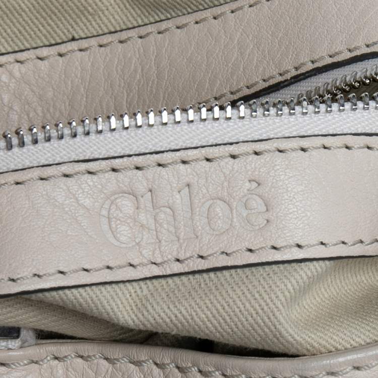 Pre Owned Chloe Beige Leather Mini Paddington Satchel 
