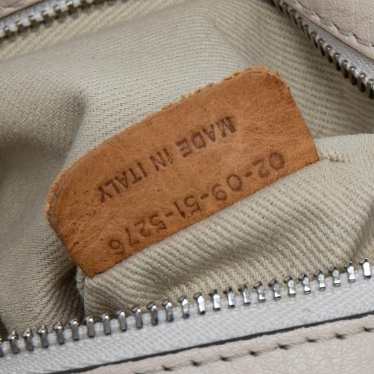 Pre Owned Chloe Beige Leather Mini Paddington Satchel 