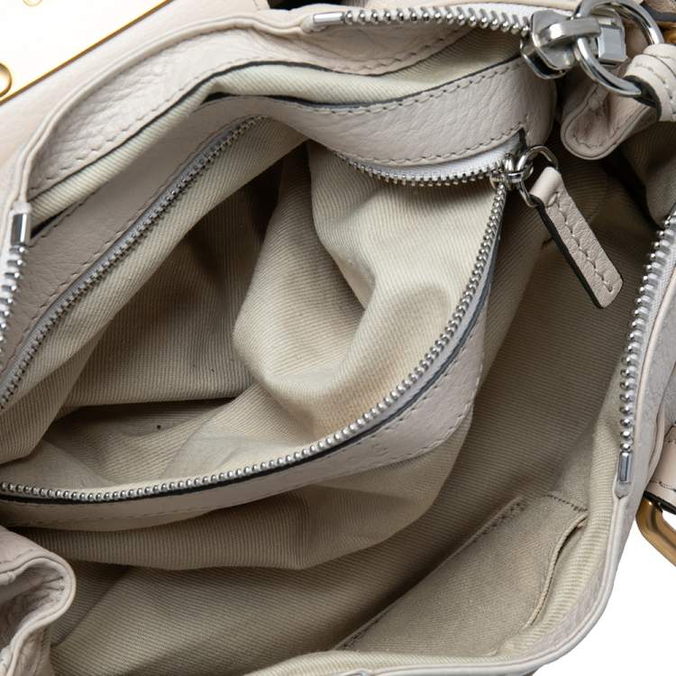 Pre Owned Chloe Beige Leather Mini Paddington Satchel 