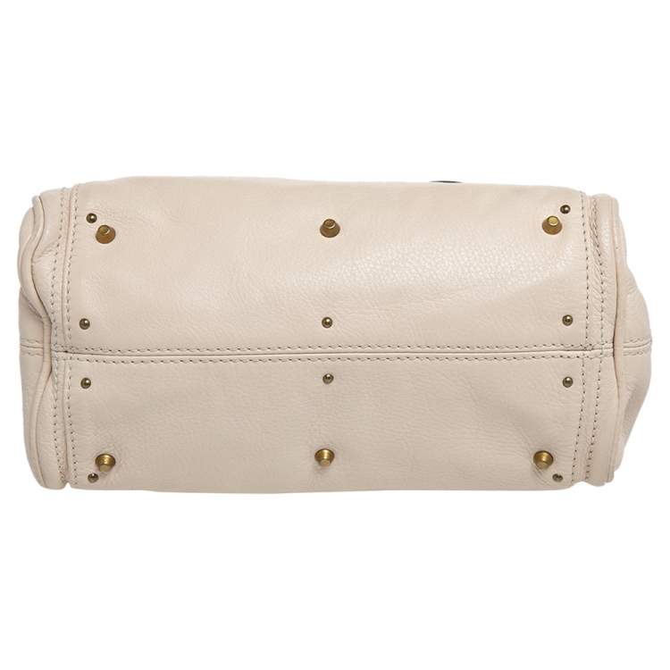 Pre Owned Chloe Beige Leather Mini Paddington Satchel 