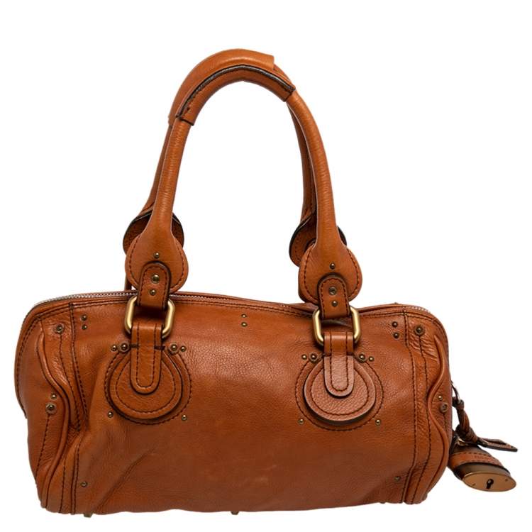 Pre Owned Chloe Brown Leather Paddington Satchel