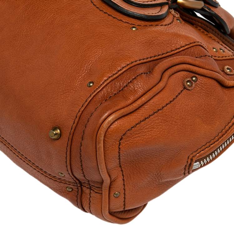 Pre Owned Chloe Brown Leather Paddington Satchel