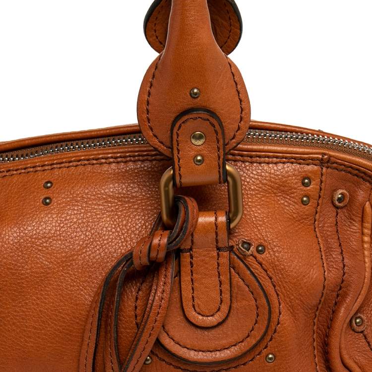Pre Owned Chloe Brown Leather Paddington Satchel