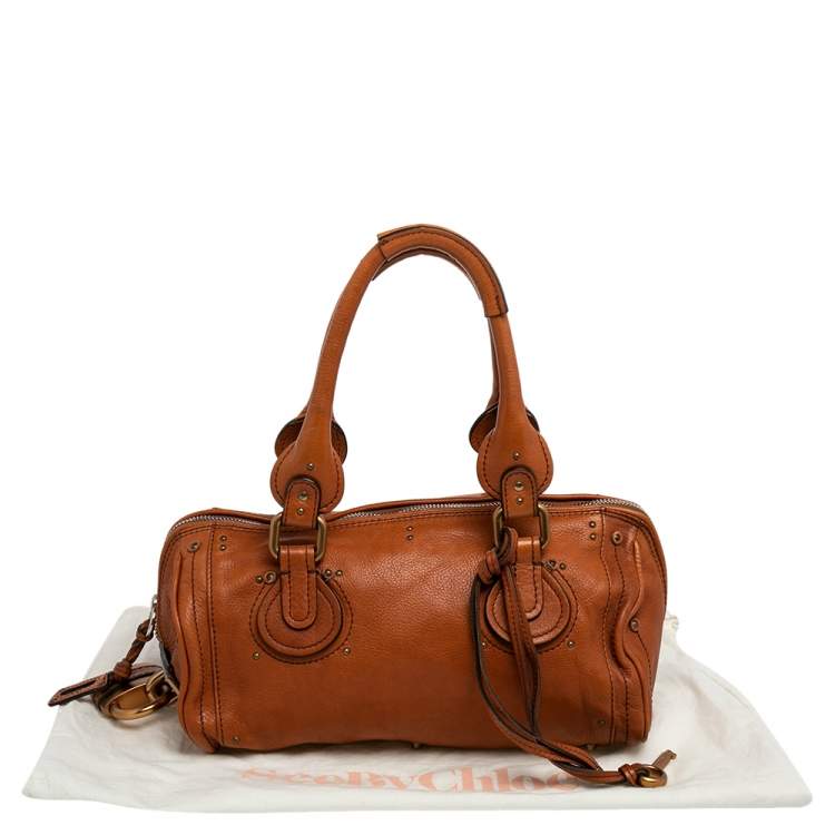 Pre Owned Chloe Brown Leather Paddington Satchel