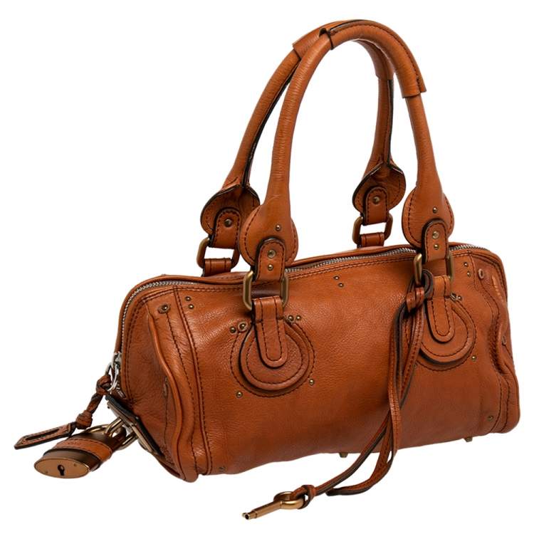 Pre Owned Chloe Brown Leather Paddington Satchel