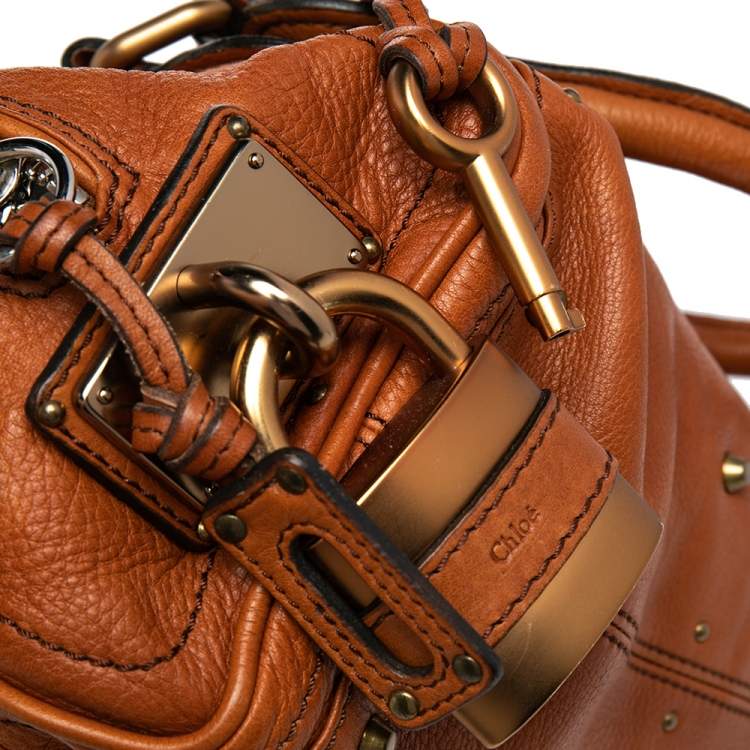 Pre Owned Chloe Brown Leather Paddington Satchel