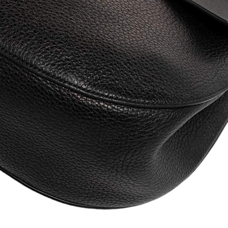 Pre Owned Chloe Black Leather Large Drew Shoulder Bag