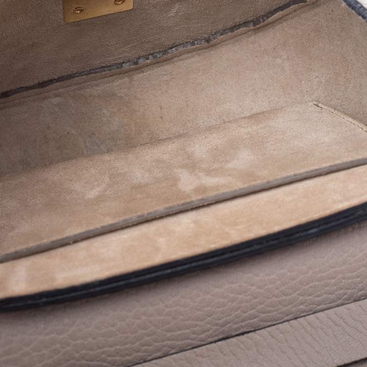 Pre Owned Chloe Grey Leather Drew Shoulder Bag