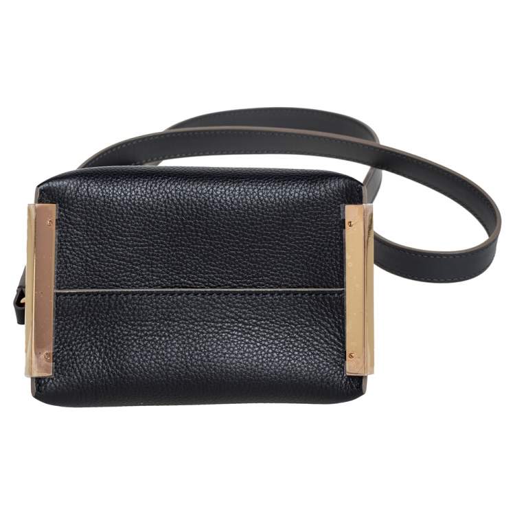 Pre Owned Chloe Tri Color Leather Mini Clare Crossbody Bag