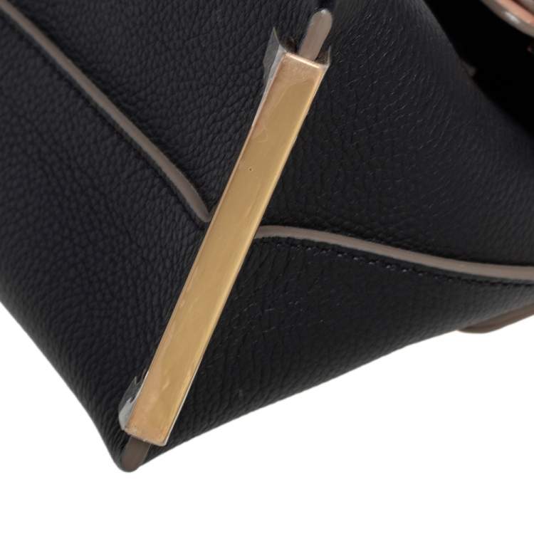 Pre Owned Chloe Tri Color Leather Mini Clare Crossbody Bag