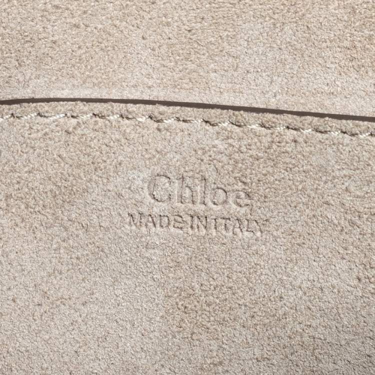 Pre Owned Chloe Beige Quilted Leather  Drew Shoulder Bag