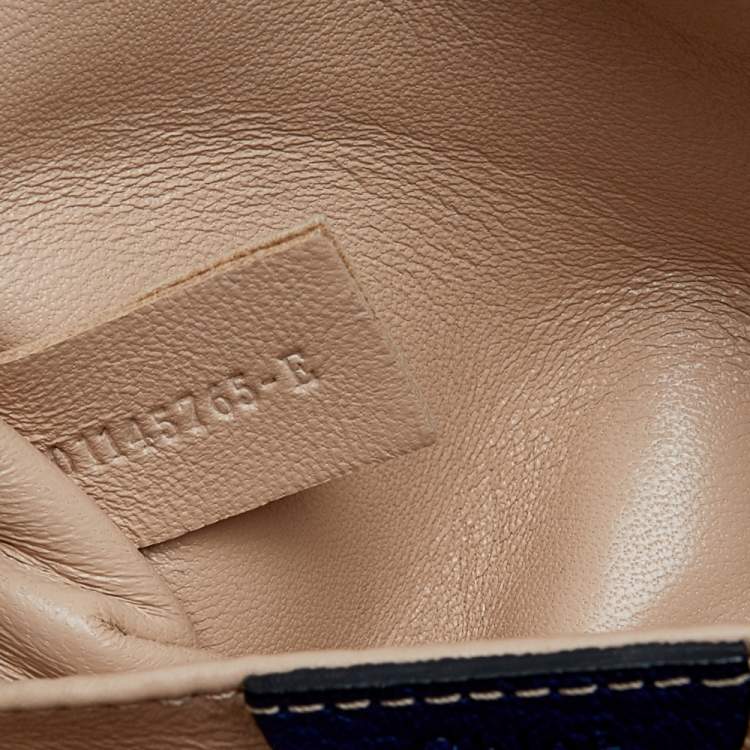 Pre Owned Chloe Blue Leather Small Elsie Shoulder Bag