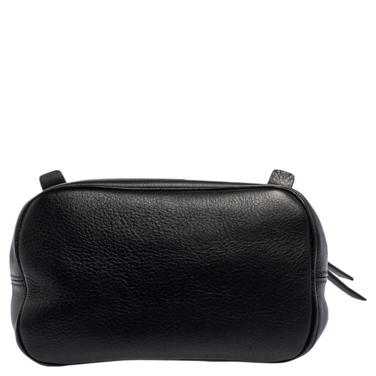 Pre Owned Chloe Black Leather and Suede Mini Faye Day Backpack