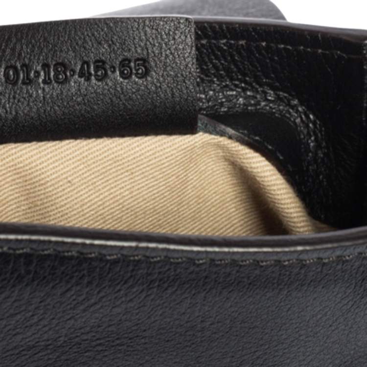 Pre Owned Chloe Black Leather and Suede Mini Faye Day Backpack