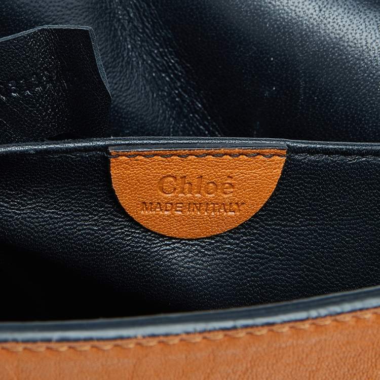 Pre Owned Chloe Tan Leather Large Elsie Shoulder Bag