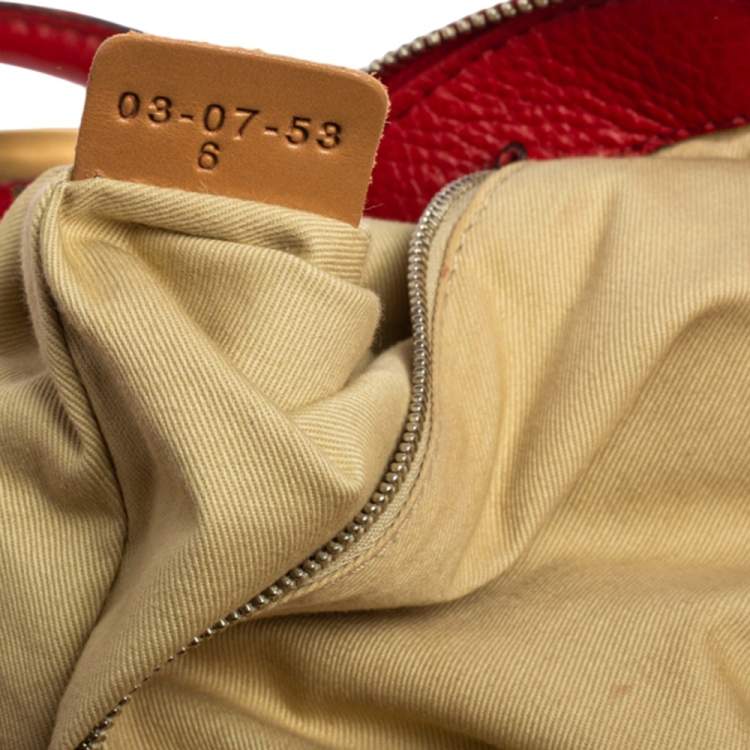 Pre Owned Chloe Red Leather Paddington Satchel