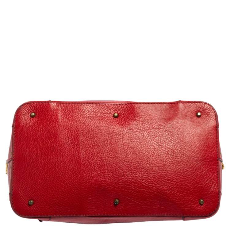 Pre Owned Chloe Red Leather Paddington Satchel