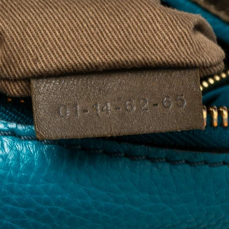 Pre Owned Chloe Blue Leather Medium Marcie Shoulder Bag