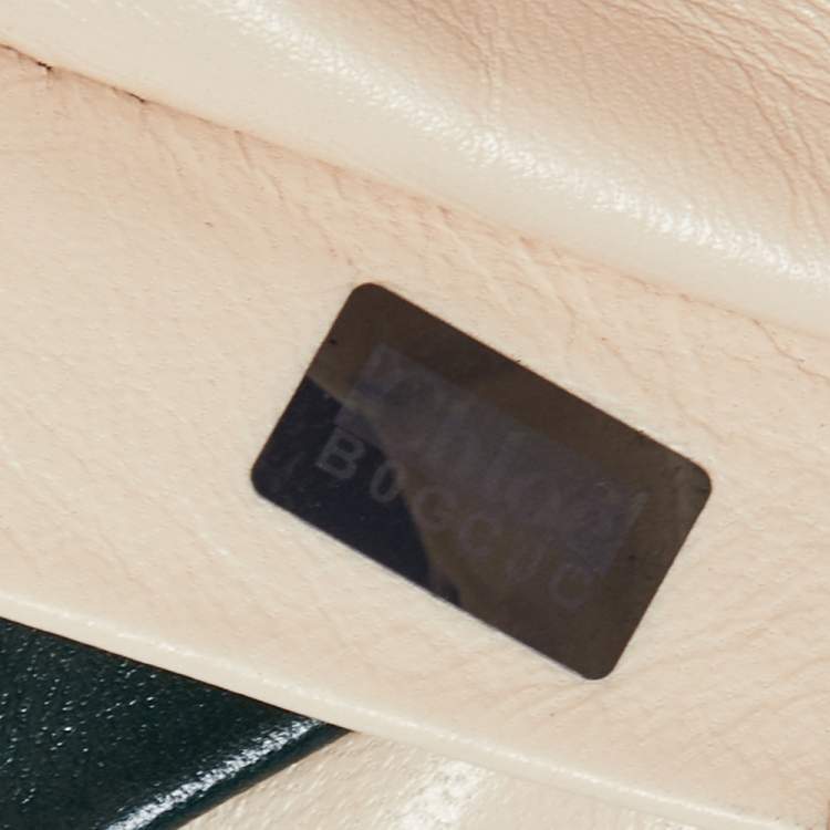 Pre Owned Chloe Green/Beige Leather Bow Flap Shoulder Bag