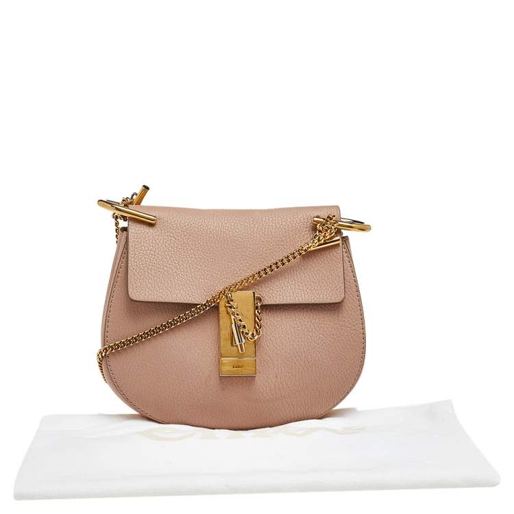 Pre Owned Chloé Beige Leather Drew Shoulder Bag