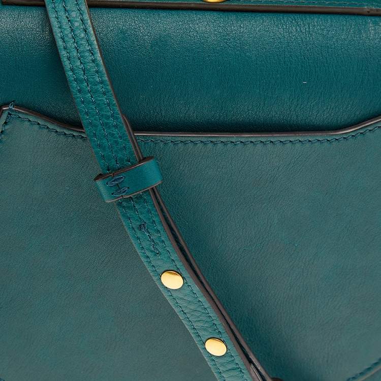 Pre Owned Chloe Sea Green Leather Nile Bracelet Shoulder Bag