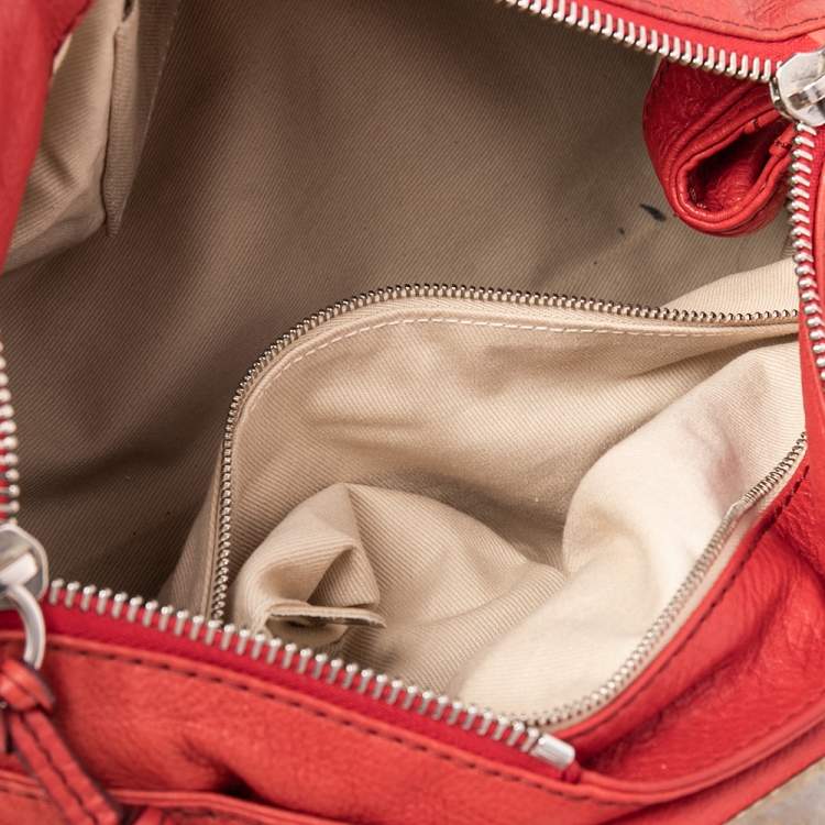 Pre Owned Chloe Crimson Red Leather Medium Paddington Satchel