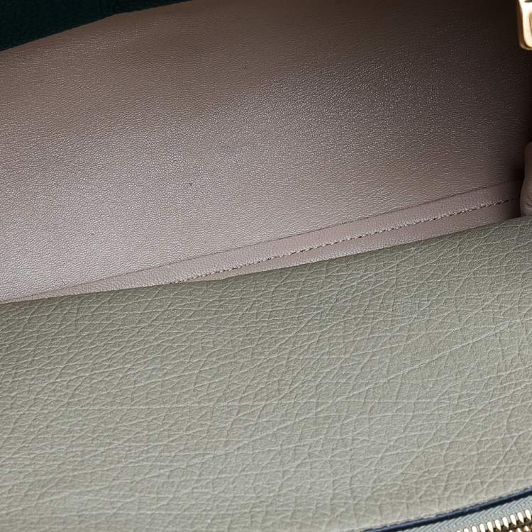 Pre Owned Chloe Green/Brown Leather Charlotte Tote