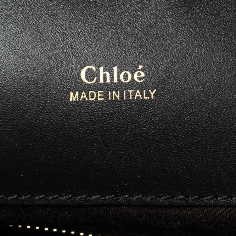 Pre Owned Chloe Black Leather Baylee Tote 