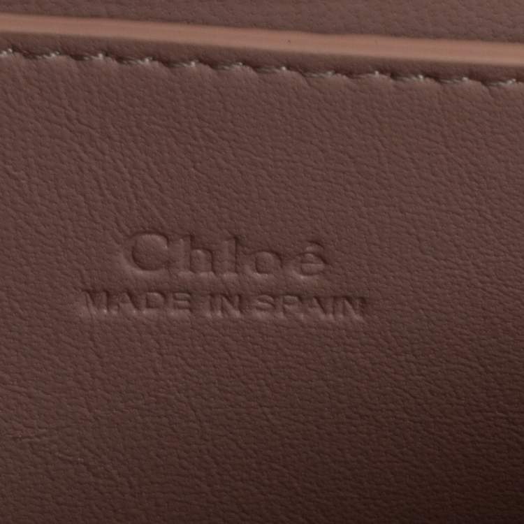 Pre Owned Chloe Grey Leather and Python Small Faye Shoulder Bag