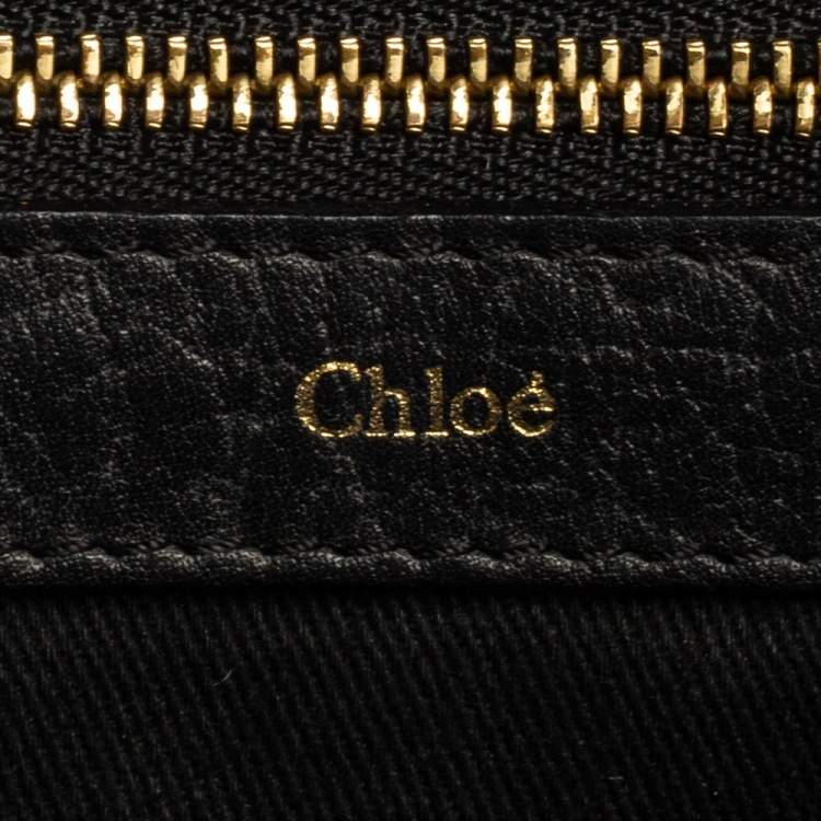 Pre Owned Chloe Black Leather Medium Sally Flap Shoulder Bag