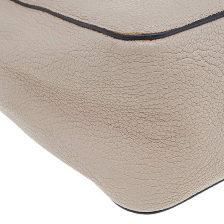 Pre Owned Chloe Cream Leather Large Elsie Shoulder Bag