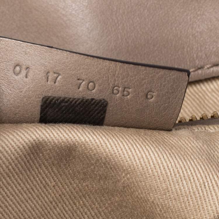 Pre Owned Chloe Grey Leather and Suede Medium Faye Backpack